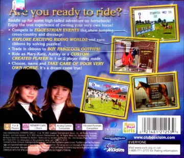 Mary-Kate and Ashley - Winners Circle (US) box cover back